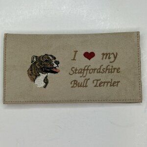 Gift Links I Love My Staffordshire Bull Terrier Checkbook Cover 2006 #N44341